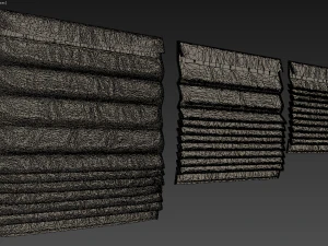 roman shades 3D Model
