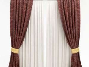 curtains 12 3D 모델
