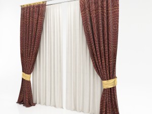 curtains 12 3D 모델