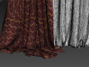 curtains 12 3D 모델