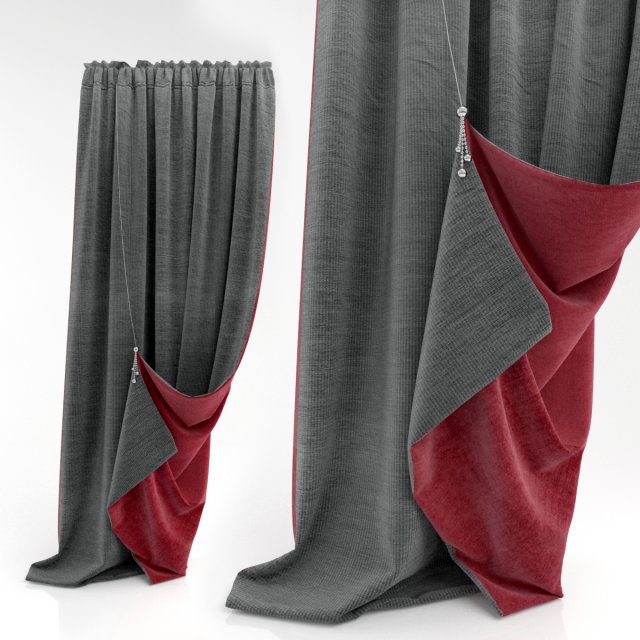 curtain 3 3Dモデル .c4d .max .obj .3ds .fbx .stl .blend 