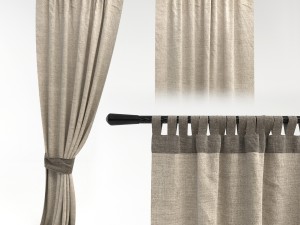 curtain 4 3Dモデル