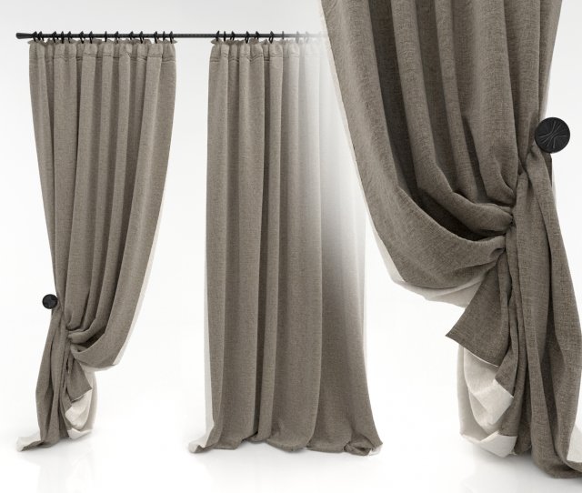 curtain 5 3D 模型 .c4d .max .obj .3ds .fbx .stl .blend 
