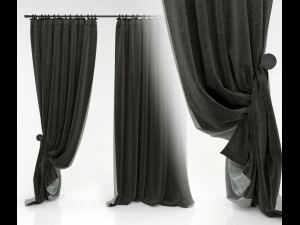 カーテン5 3Dモデル