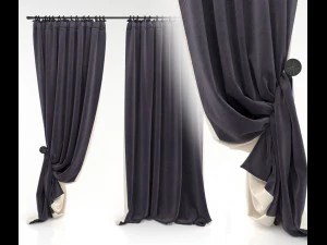 カーテン5 3Dモデル