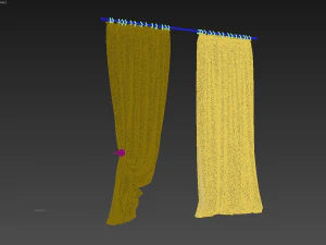 カーテン5 3Dモデル
