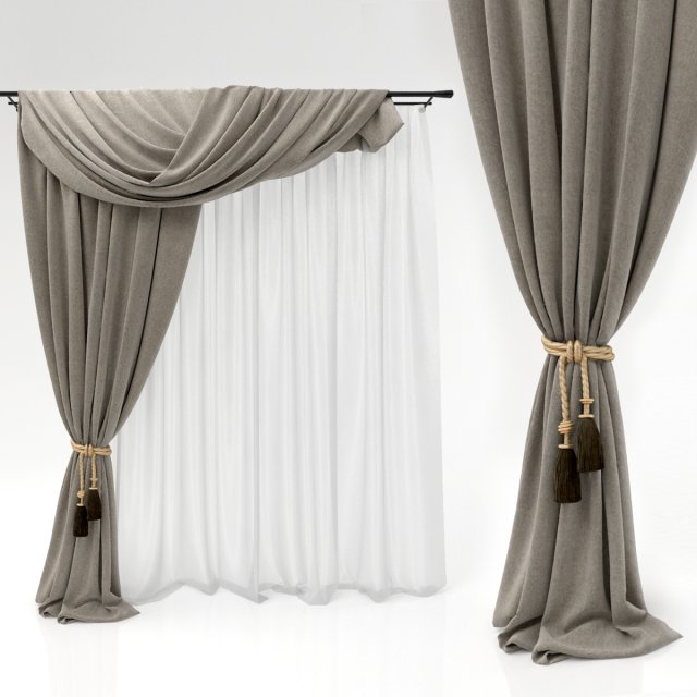 curtain 10 Modelo 3D .c4d .max .obj .3ds .fbx .stl .blend 