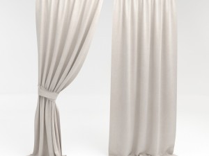 curtains 8 Model 3D