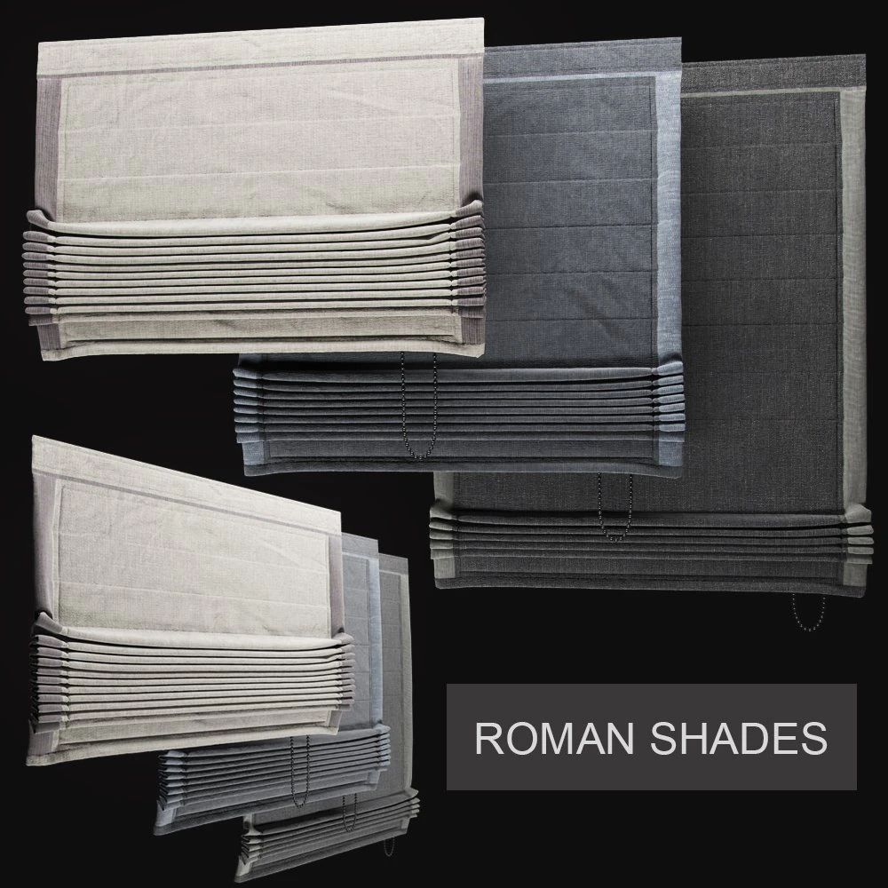 roman shades 3D Model .c4d .max .obj .3ds .fbx .stl .blend 