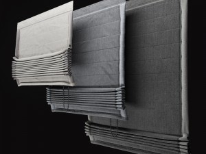 roman shades Modello 3D