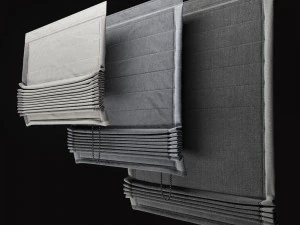 roman shades 3D Model