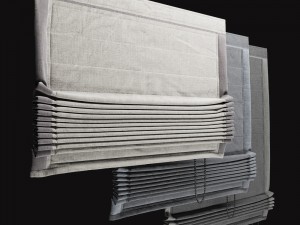 roman shades Modello 3D
