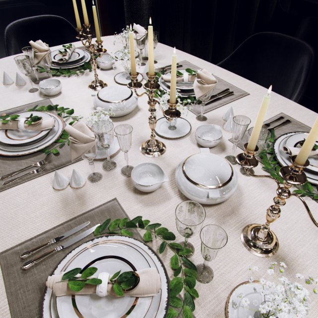 tableware Model 3D .c4d .max .obj .3ds .fbx .stl .blend 