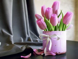 チューリップの花束 3Dモデル