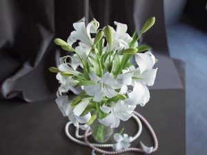 lily in vase Modello 3D