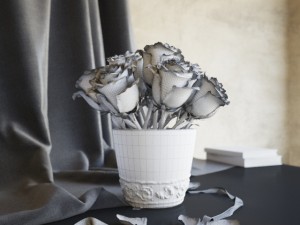 flowers in vase 3Dモデル