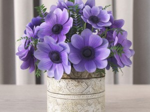 flowers in vase Model 3D