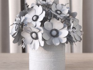 flowers in vase 3D Model