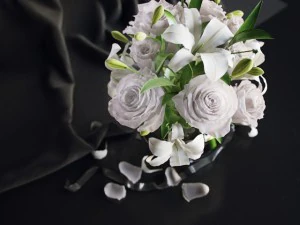 flowers in vase 2 3D Model