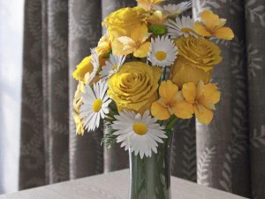 flowers in vase 3D Model