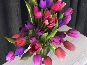flowers in vase Modello 3D