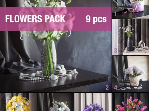 flowers pack 3Dモデル