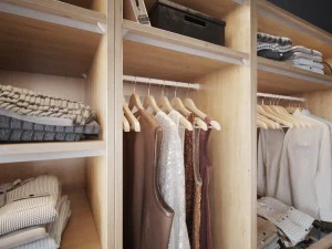 wardrobe with clothes part b 3D Model