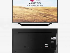 lg tv 43uf771v 3D Model