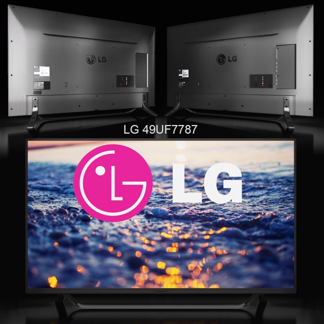 tv lg 49uf7787 Modèle 3D .c4d .max .obj .3ds .fbx .stl .blend 