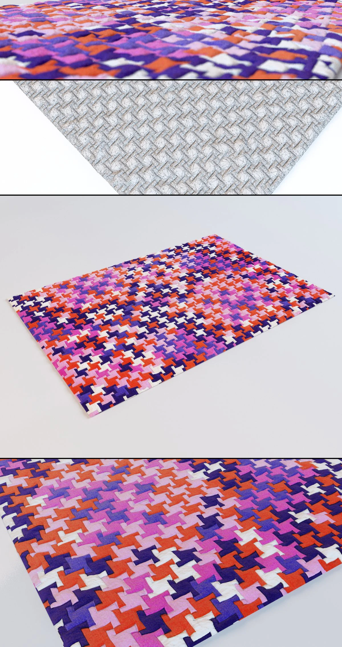 carpet 3D Model .c4d .max .obj .3ds .fbx .stl .blend 