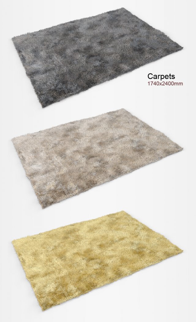 carpet 3D Модель .c4d .max .obj .3ds .fbx .stl .blend 