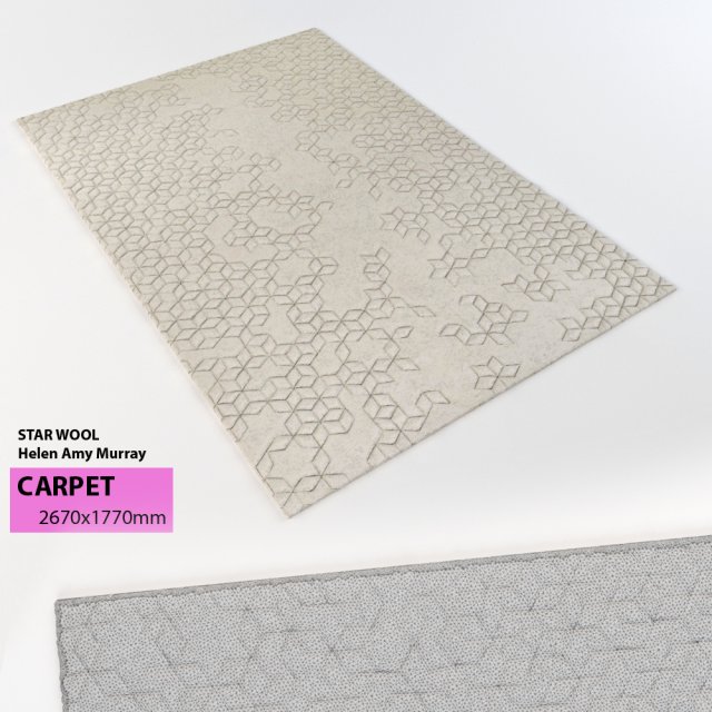 carpet star wool helen amy murray 3D 모델 .c4d .max .obj .3ds .fbx .stl .blend 