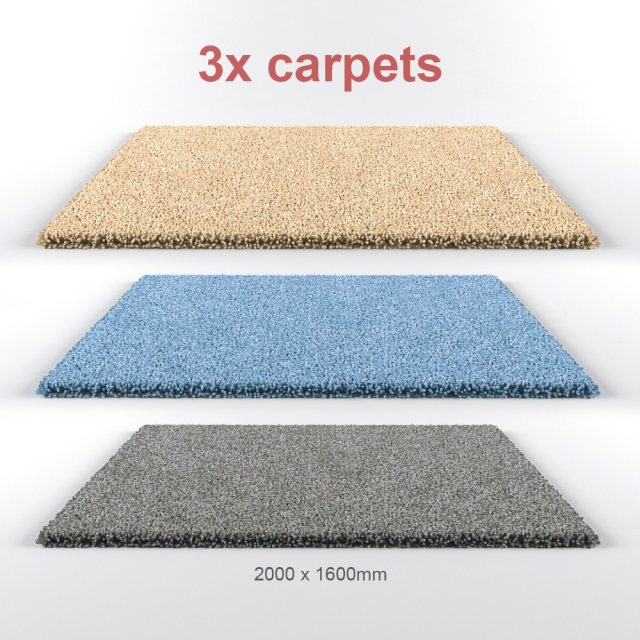 carpets 3D-Modell .c4d .max .obj .3ds .fbx .stl .blend 