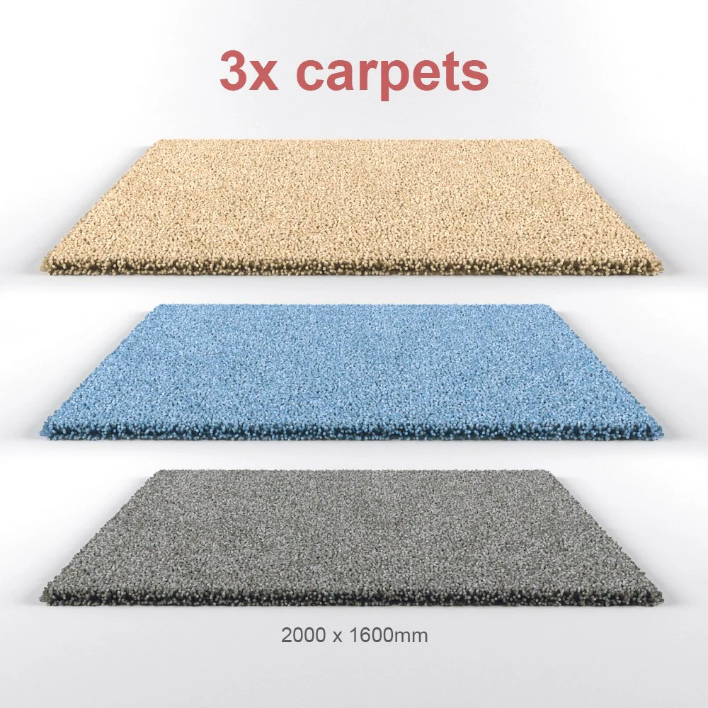 carpets 3D Model .c4d .max .obj .3ds .fbx .stl .blend 