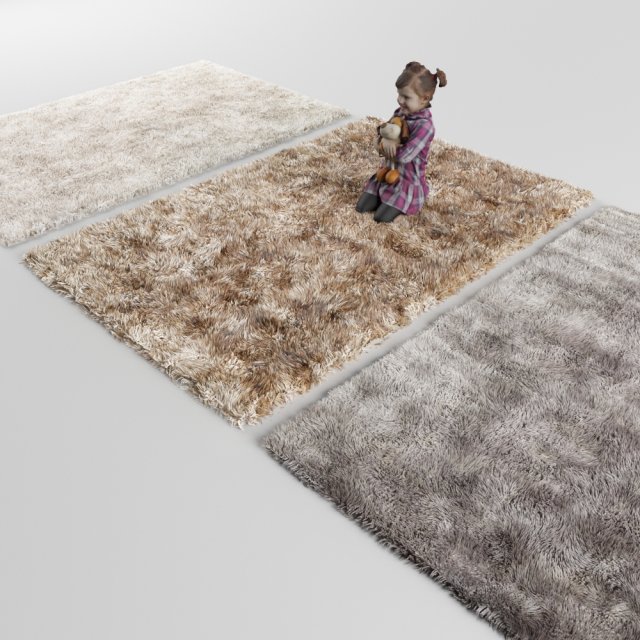 3 carpets 3D 모델 .c4d .max .obj .3ds .fbx .stl .blend 