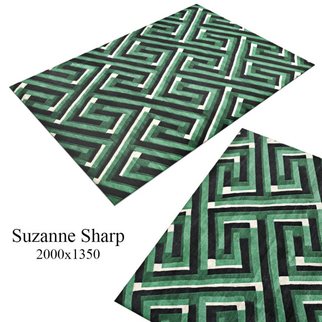 carpet suzannesharp keyshadowrug Model 3D .c4d .max .obj .3ds .fbx .stl .blend