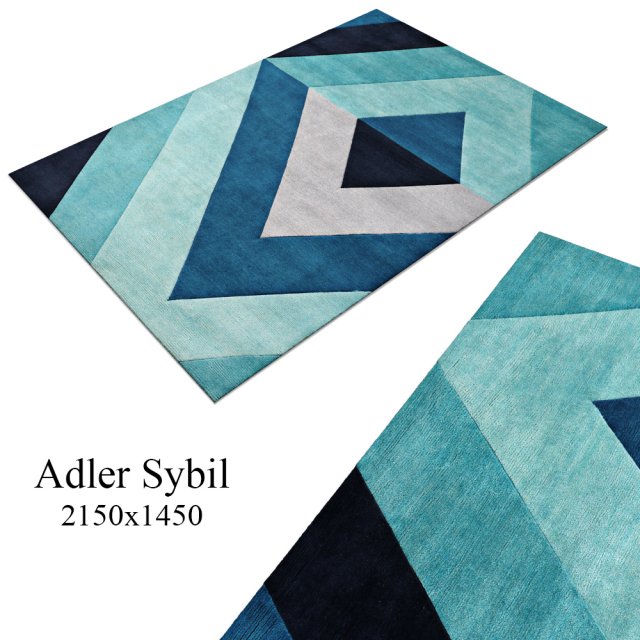 carpet adlersybil diamondbluef 3Dモデル .c4d .max .obj .3ds .fbx .stl .blend 