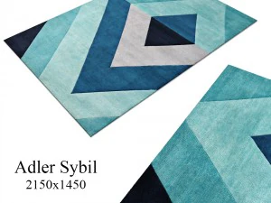 Teppich adlersybil diamantblauf 3D Modell