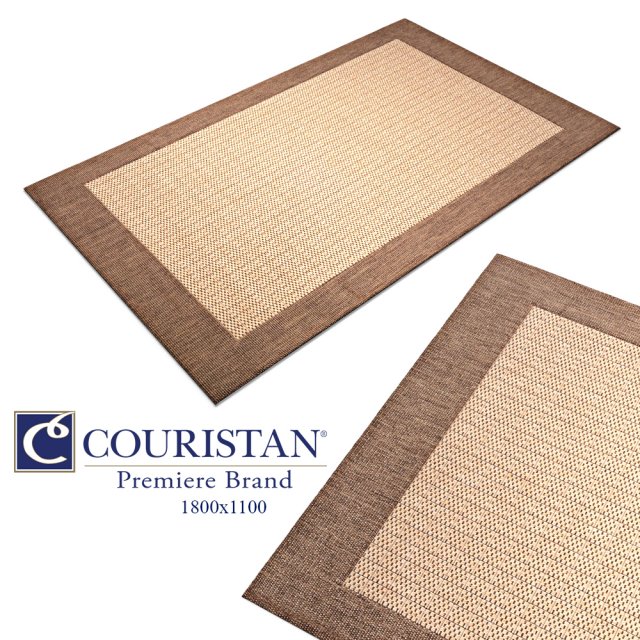 carpet couristan checkeredfield rug in natural co 3D मॉडल .c4d .max .obj .3ds .fbx .stl .blend 