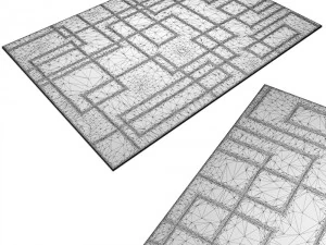 carpetsam-turner-cityscape-rug 3D Model