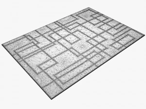 carpetsam-turner-cityscape-rug 3D Model
