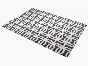 carpetsuzanne-sharp-sellarsbrook-blue-rug 3D Model