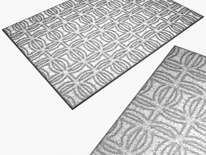 carpetsuzanne-sharp-sellarsbrook-blue-rug 3D Model