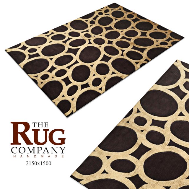 carpetdavid-rockwell-gold-rings-rug 3D Model .c4d .max .obj .3ds .fbx .stl .blend 