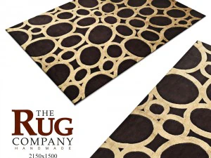 카펫데이비드-록웰-골드-반지-러그 3D 모델