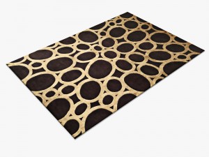carpetdavid-rockwell-gold-rings-rug 3D Model