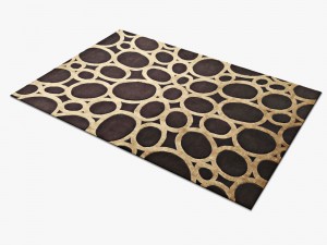 carpetdavid-rockwell-gold-rings-rug 3D Model