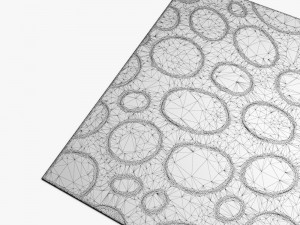 carpetdavid-rockwell-gold-rings-rug 3D Model