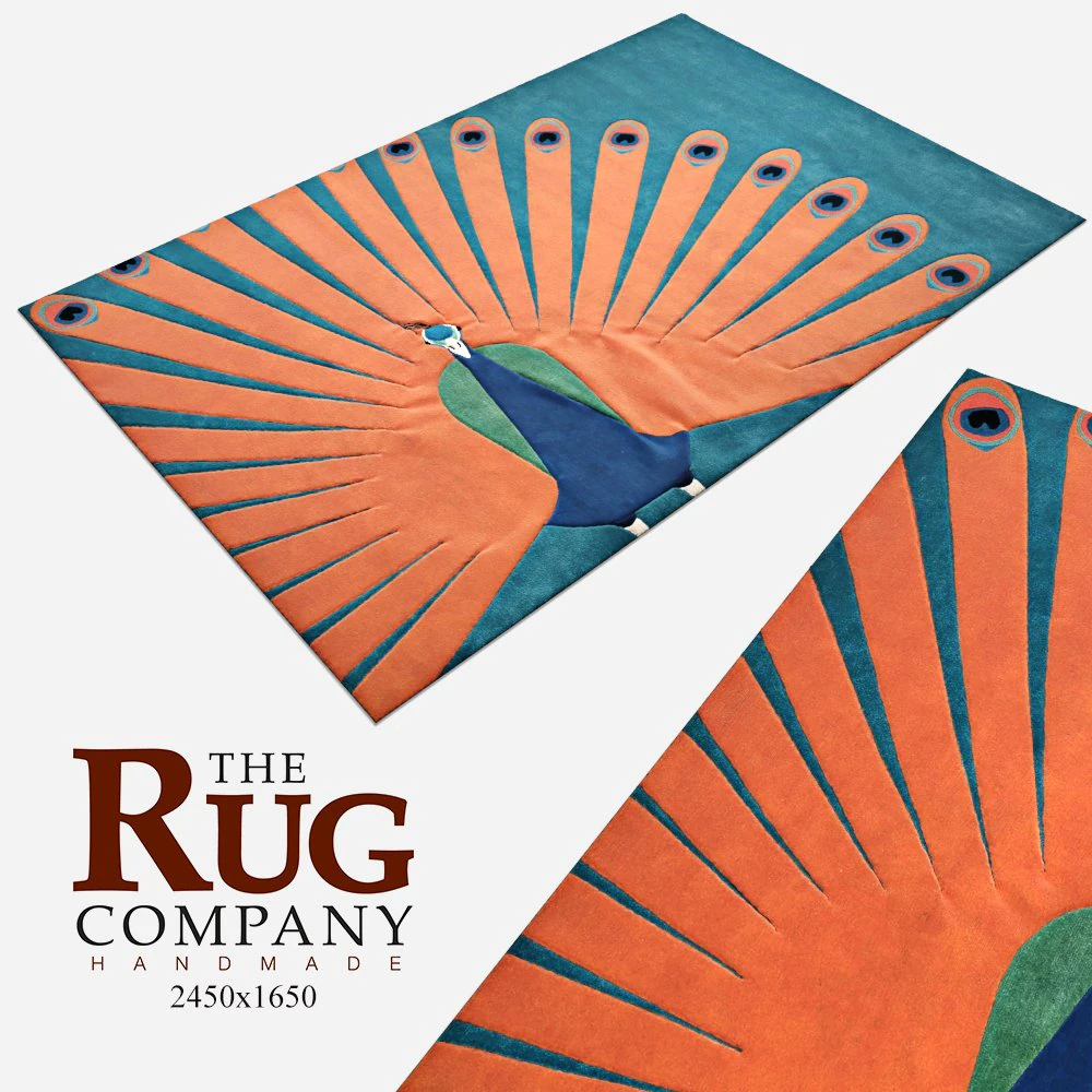 carpetdcbarbosgpeacock 3D Model .c4d .max .obj .3ds .fbx .stl .blend