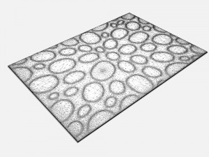 carpetdavid-rockwell-silverrings-rug Model 3D